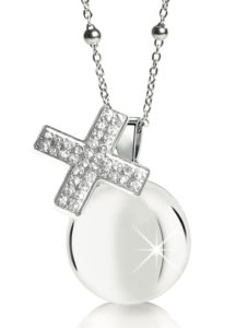 MAMIJUX® White Crystals Cross Harmony Ball