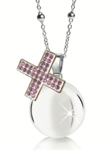  MAMIJUX® Pink Crystals Cross Harmony Ball