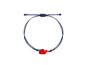 Pulsera para niños ballena roja