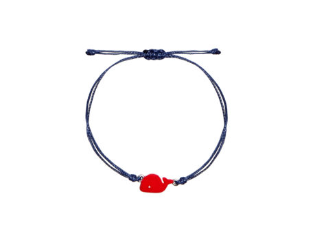 MAMIJUX for KIDS red whale bracelet 