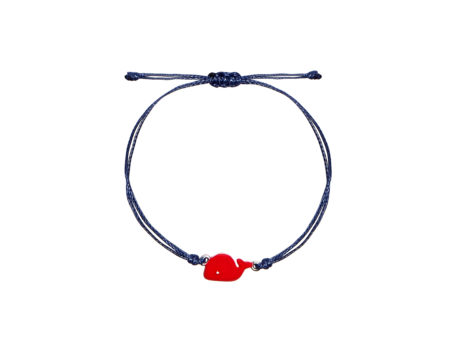 Pulsera para niños ballena roja