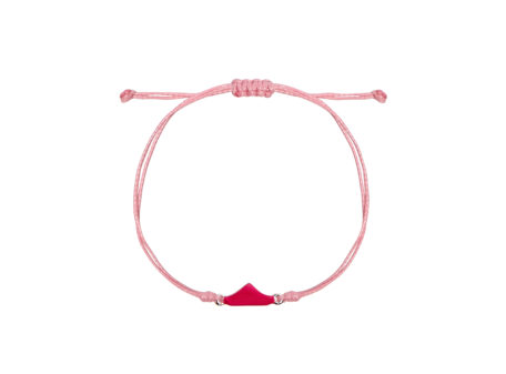 Pulsera para niños barco fucsia