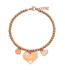 Bracciale bead oro rosa – mom